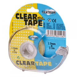 Centrum Ragasztószalag-adagoló + 19 mm x 33 m ragasztószalaggal áttetsző (80148) (80148)