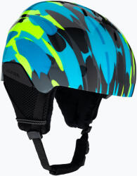 Alpina Pizi gyermek síbukósisak neon kék/zöld gloss