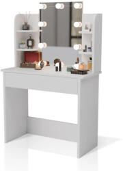 Juskys LED világítású fürdőszoba asztal - fehér (301631)