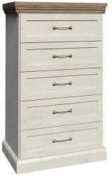  komód, 5 fiókkal, északi sosna/vadtölgy, ROYAL db5