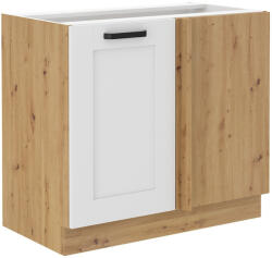  Alsó szekrény, fehér/artisan tölgy, LULA 105 ND 1F BB (KD-0000362699)