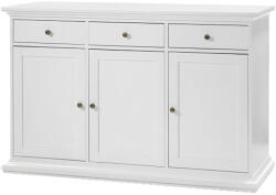  Komód, DTD fóliázott/MDF festett, fehér, PARIS 77824