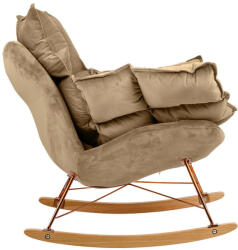  Fotel bujany SWING VELVET khaki