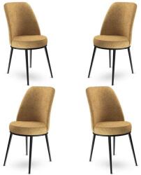 ASIR GROUP Étkezőszék Szett 4 db Dexa - Cappuccino, Fekete