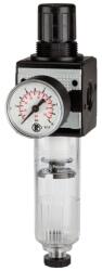 RIEGLER Regulator de presiune, multifix, recipient de PC, manometru, G1", 12000 l/min, DN25, RIEGLER (C55-K10-HA) - bricolaj-mag