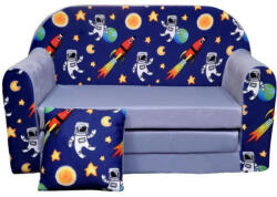 Kétszemélyes gyerek kanapé, kihajtható - Űrhajós