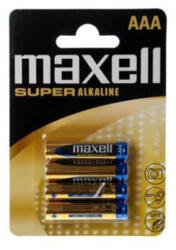 Maxell Super LR-3 AAA Alkálielem, 4db (790336.04. EU)