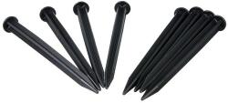  Pin pentru fixare separator gazon, lungime 20 cm, plastic, negru