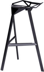 King Home Split Premium Alumínium Bárszék Fekete