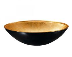 SAPHO BEMUTATÓ DARAB - Sapho MURANO BLACK-GOLD 40 cm üvegmosdó, arany/fekete AL5318-77 (AL5318-77)