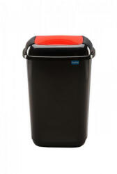Plafor Quatro rugós billenő fedeles szemetes 45L fekete/piros (DA503XSZADPL659-03)