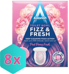Astonish Fizz&Fresh WC tabletta, bazsarózsa 8db/doboz KARTON - 8 db (DA503XSZASK5060060212633)