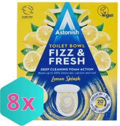  Astonish Fizz&Fresh WC tabletta, citrom 8db/doboz KARTON - 8 db (DA503XSZASK5060060212732)