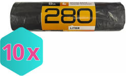 Mamuth szemeteszsák extra erős, 280L, 135x115cm, 10db/tekercs KARTON - 10 db (DA503XSZMAK5999570031956)