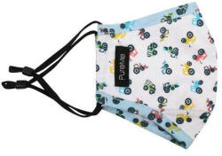 PureMe Reusable / Adjustable Mask Kids 2 pcs N95 filters inside the package Tractor Print (PUREME-C001-TP)