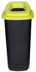 PLANET Plafor Sort szelektív hulladékgyűjtő, szemetes 90L fekete/zöld (DA503XSZADPL705-02)