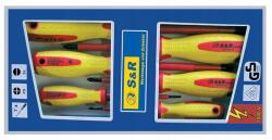 S&R Csavarhúzó készlet Sr 7 db-os szigetelt lapos Ph (250681307)