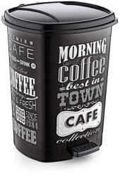 Özer Plastik Műanyag pedálos szemetes, fekete/fekete mintás GOGO 20L (DA503XSZADD009X138)