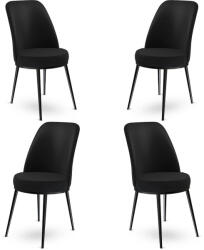 ASIR GROUP Étkezőszék Szett 4 db Dexa - Fekete