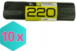 Mamuth szemeteszsák extra erős, 220L, 120x100cm, 10db/tekercs KARTON - 10 db (DA503XSZMAK5999570031949)