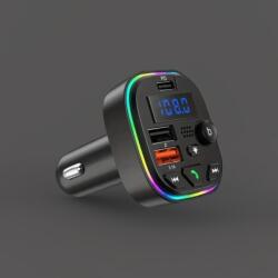  Fm Transmitter Bluetooth 5.0 Töltő Pd 30W Usb-c Aux kihangosító szett (Entison)