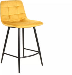 Signal Mila H-2 Bársony Curry Bárszék Fekete Fém Vázzal