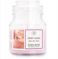 Purple River illatos szójaviasz gyertya üvegben, virágos Sweet Angel, 113 g (4262399024777)