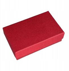  Steppelt Ékszerdoboz Nyaklánc Téglalap alakú Piros 8x5cm (POPU-0010F)
