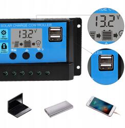  Töltés Szabályozó Szoláris Vezérlő 12V/24V 50A (QC26537-05)