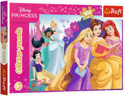 Trefl Disney hercegnők 100db-os glitteres puzzle - Trefl (14834) - jatekshop
