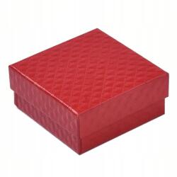  Steppelt Ékszerdoboz Nyaklánc Négyzet alakú Piros 7.5cm (V-0019-13)