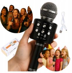 Karaoke Mikrofon Bluetooth Vezeték Nélküli Hangszóró Hordozható Fekete WS858 (MIKRODOKN KARAOKE BLUETOOTH)