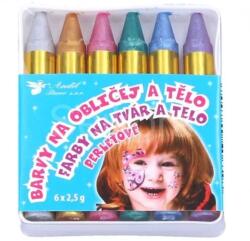 PLUS LINE Parti arcfesték szett gyöngyházfényű árnyalatokkal - 6 db-os (AN6589) - jatekbolt