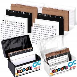 Koogel Tárolódobozok 2 db és 200 db indexkártya tárolására (B0CNXS94RR)
