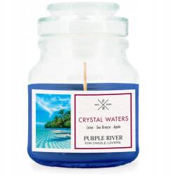 Purple River szójaviasz illatgyertya üvegben, tengeri Crystal Waters illat, 113 g (4262399026276)