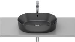 Roca Round mosdótál 55x39 cm ovális mosdótálak fekete matt A3270Y1080 (A3270Y1080)