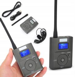  Autós Adó Kézi Vezeték Nélküli Fm Adó 60-108MHZ LCD (XD00783)