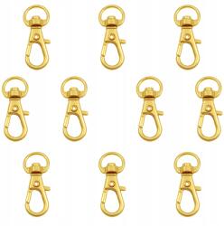 DIYQueen Fém karabiner Forgóhal Arany 32 mm 10 db (H953)