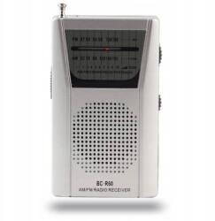  Mini FM/AM zsebrádió, akkumulátoros, kis méret, teleszkópos antenna, beépített hangszóró (XD00791)