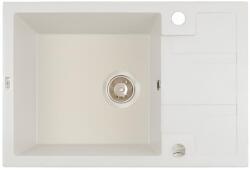 Laveo BARBADOS jázmin mini csepptálcás mosogató dugókiemelős helytakarékos szifonnal (OPSBB_J13T)