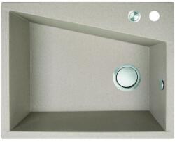 Laveo GRENADA csaplyukas bézs mosogató automata dugókiemelős, helytakarékos szifonnal (OPSRG_410T)