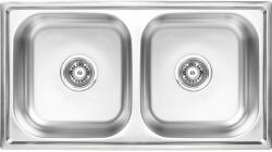 Laveo STANDARD kétmedencés inox mosogató szifonnal K (OPSKS_020T)