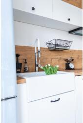 Laveo KOMODO fehér mosogató helytakarékos szifonnal (OPSRK_610A)