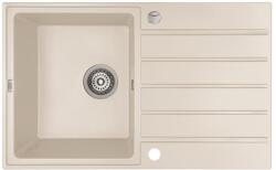 Laveo MARGARITA csepptálcás jázmin mosogató automata dugókiemelős, helytakarékos szifonnal (OPSBM_J11T)