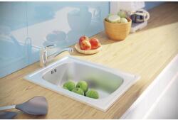 Laveo MINI 1M inox mosogató szifonnal (OPSKM_010T)