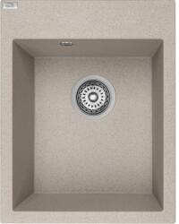 Laveo PICO egymedencés bézs mosogató helytakarékos szifonnal (OPSRO_410Y)