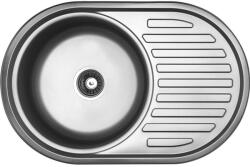 Laveo FARO egykör csepptálcás mosogató, inox K (OPSKH_081T)