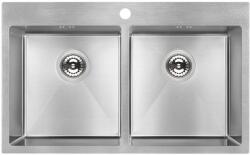 Laveo MARMARA kétmedencés inox mosogató (OPSAM_020T)