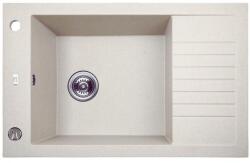 Laveo PIONIER minicsepptálcás jázmin mosogató automata dugókiemelős, helytakarékos szifonnal (OPSBR_J13T)