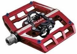 Funn Mamba ipari csapágyas kétoldalas MTB patentpedál, keretes, cserélhető szegecsekkel, piros